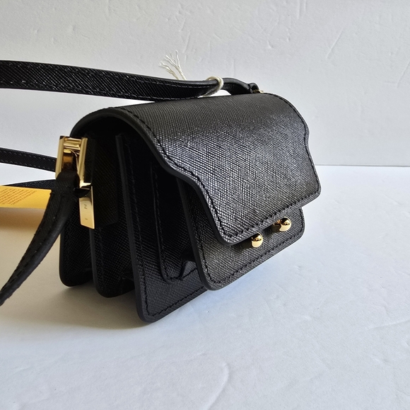 MARNI Nano Trunk Crossbody Bag Black - Picture 2 of 10
